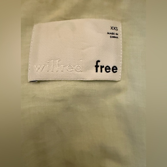 Aritzia GANNA Merino Wool Shirt Jacket XXS Tender Green Wilfred Free Shacket - Picture 3 of 7